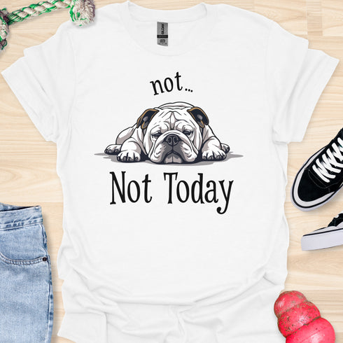 Not today - V9 - Lazy Message T-Shirt